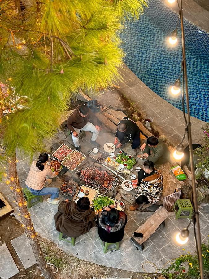 Bach Xanh House. Triangle Bungalow Tam Ðảo Buitenkant foto