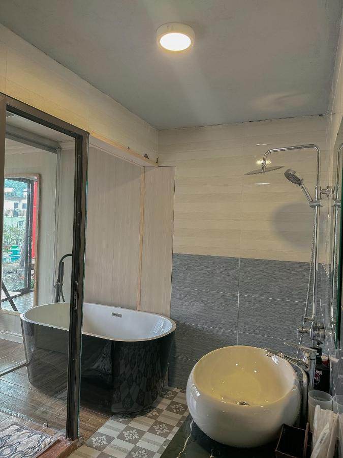 Bach Xanh House. Triangle Bungalow Tam Ðảo Buitenkant foto