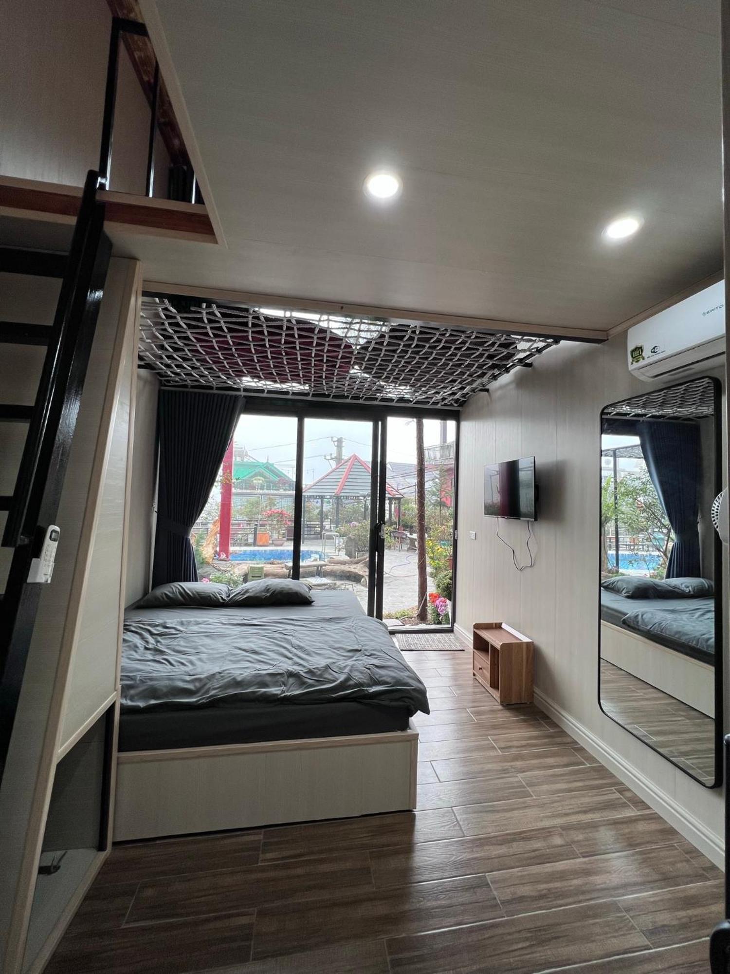 Bach Xanh House. Triangle Bungalow Tam Ðảo Buitenkant foto